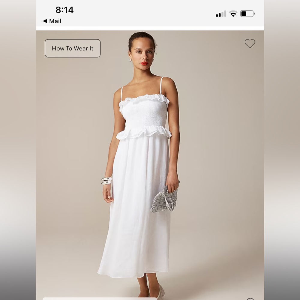 Chic White Strapless Dress with Straps